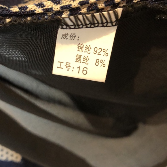 Navy, black, white open jacket, shawl sheer. M or L - Picture 10 of 11